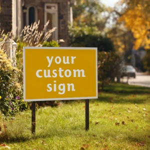 Bakersfield yard signs Custom yard signs Bakersfield CA Political yard signs Bakersfield Real estate yard signs Bakersfield Event yard signs in Bakersfield Kern County yard sign printing Cheap yard signs Bakersfield Custom lawn signs Bakersfield Yard sign company Bakersfield California Central California yard sign services